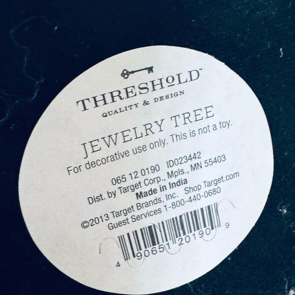 Threshold Silver Metal Jewelry Tree Display Stand - Picture 3 of 4